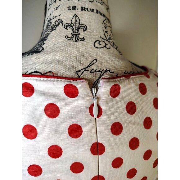 Scofield British Heritage Vintage Dress, Small, XS Red Polka Dot160/84A Nautical - Picture 5 of 7